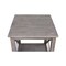 International Concepts Rectangle Hampton End Table, 22 W, 22 L, 25 in H, Wood, Washed Gray Taupe OT09-70E - alternate 6